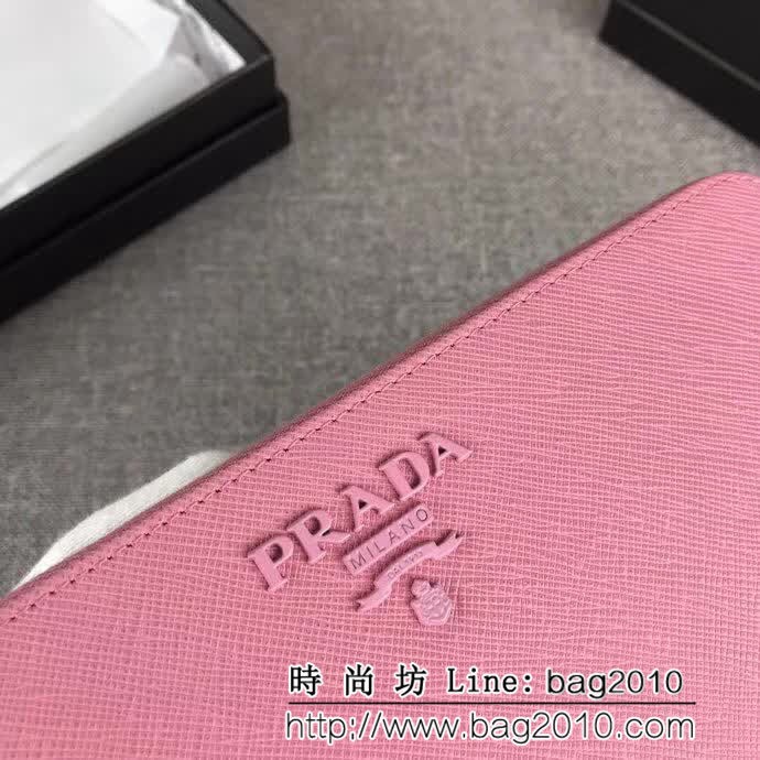 PRADA普拉達 官網同步 簡單時尚 專櫃新款 單拉鏈錢包 1ML506 DD1010